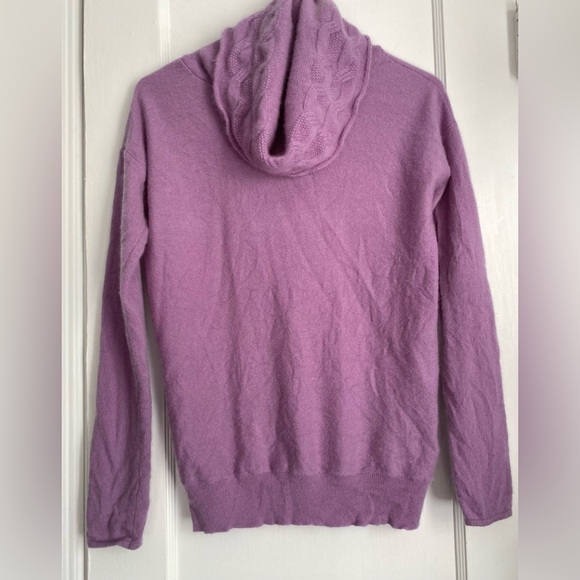 346 Brooks Brothers Chunky Cowlneck Pullover Pure Cashmere Sweater Size Small - Picture 3 of 8